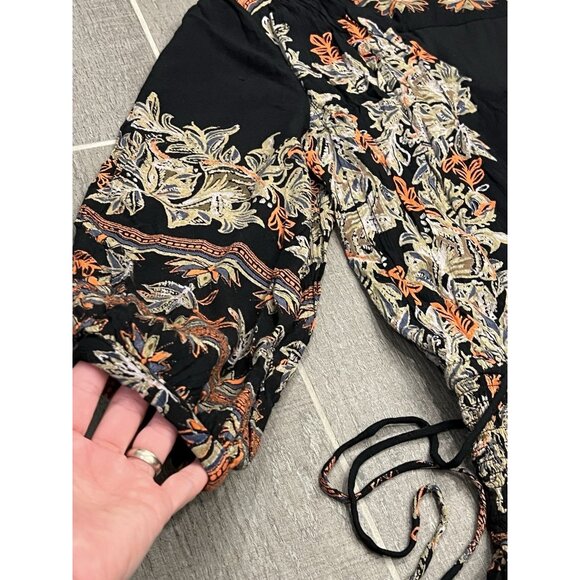 Free People Moonlight Drive Mini Dress Size Small Long Sleeve Lined Boho Peasant - Picture 12 of 16